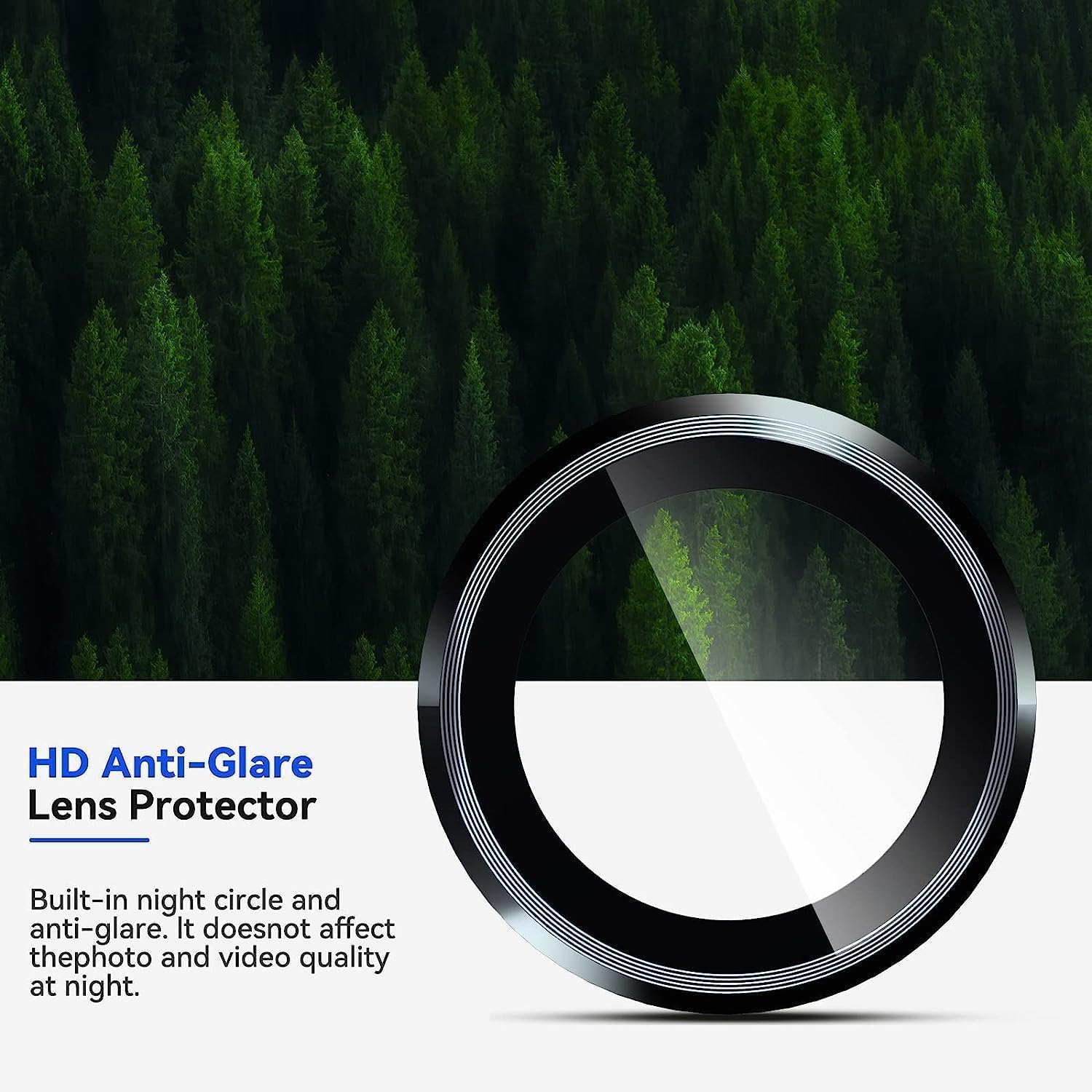 Anank Samsung S25+ Plus AR+Corning Lens Guard | Black Anank Samsung S25+ Plus AR+Corning Lens Guard | Black